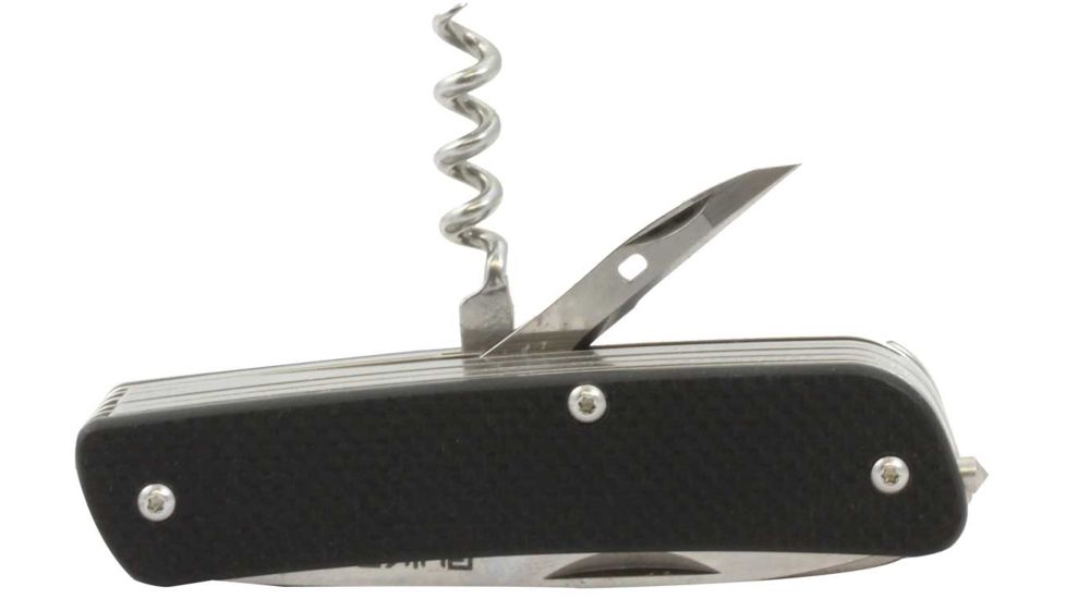RUIKE M61 Multifunction Knife, 2.79in, 14C28N Stainless Steel, Clip Point, Plain Blade, Black, M61-B