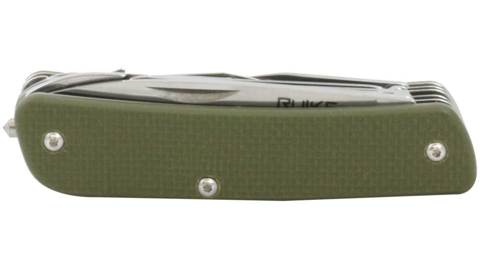 RUIKE M61 Multifunction Knife, 2.79in, 14C28N Stainless Steel, Clip Point, Plain Blade, Brown, M61-N
