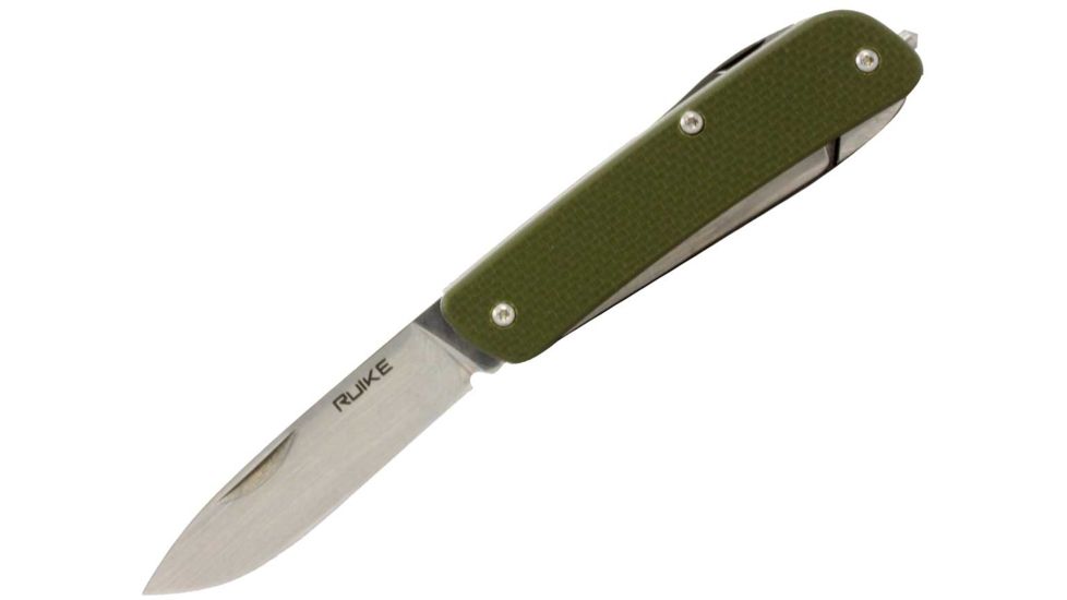 RUIKE M61 Multifunction Knife, 2.79in, 14C28N Stainless Steel, Clip Point, Plain Blade, Brown, M61-N
