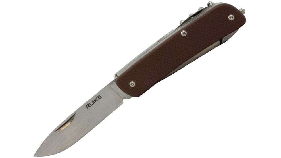 RUIKE M61 Multifunction Knife, 2.79in, 14C28N Stainless Steel, Clip Point, Plain Blade, Green, M61-G