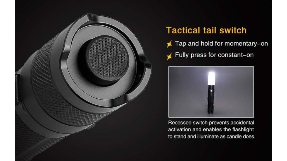 Fenix PD32 LED Flashlight, 900 Lumens, Black PD32HIBK