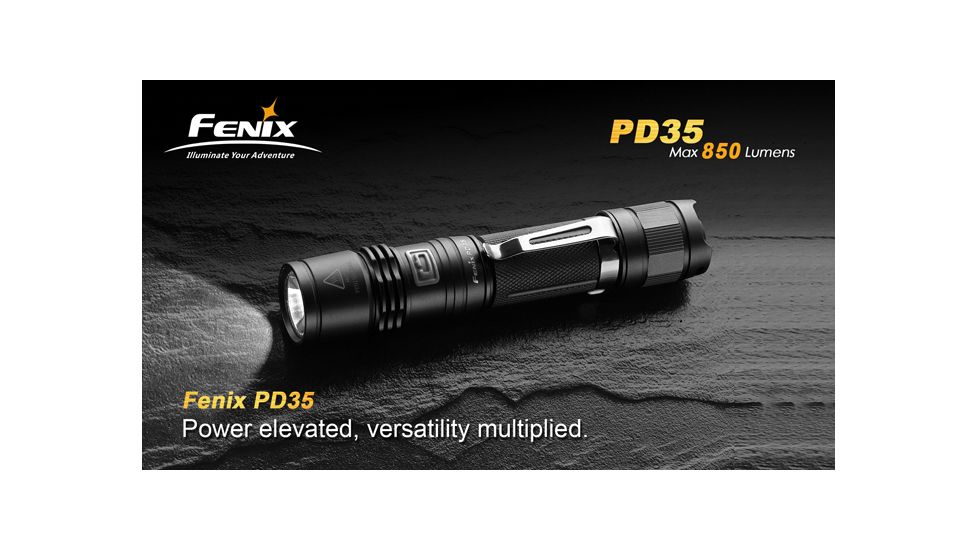 Fenix PD35 LED Flashlight, Black PD35L2BK-B