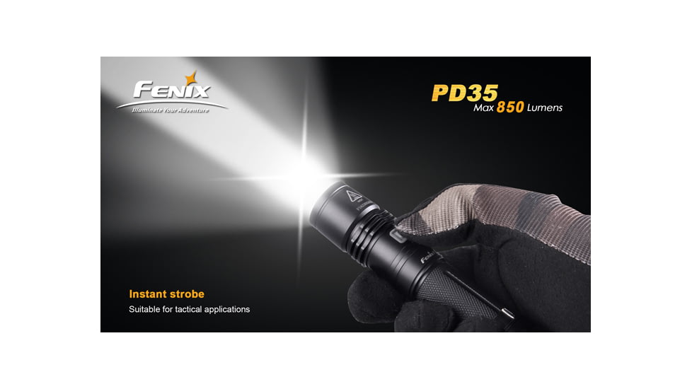 Fenix PD35 LED Flashlight, Black PD35L2BK-B