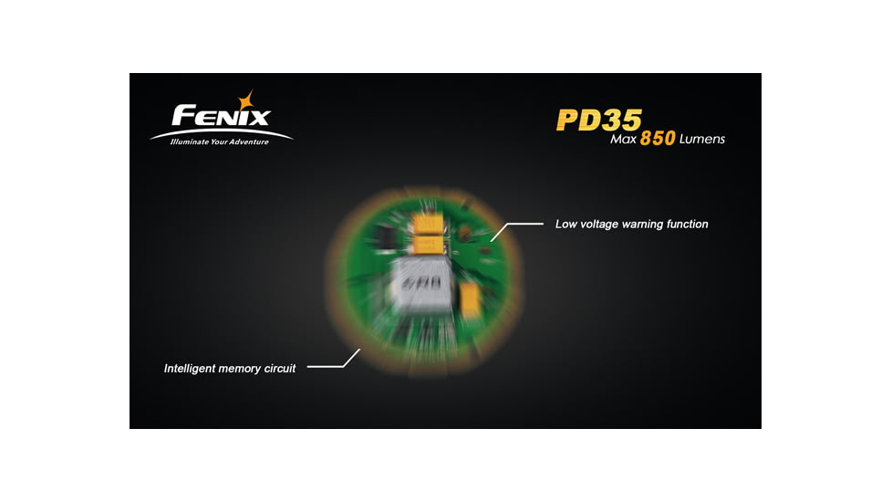 Fenix PD35 LED Flashlight, Black PD35L2BK-B