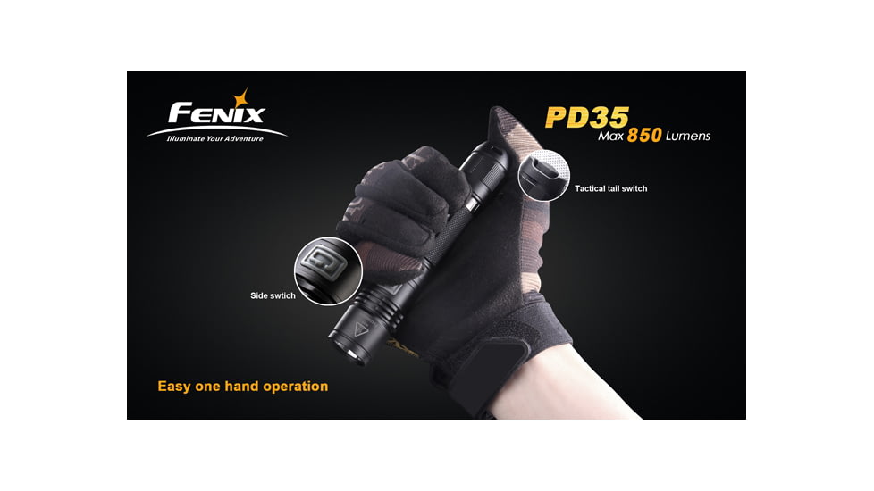 Fenix PD35 LED Flashlight, Black PD35L2BK