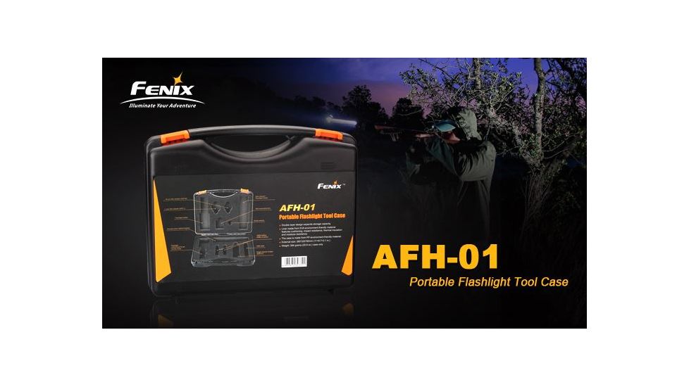 Fenix Portable Flashlight Tool Case, For Use w/TK Series &amp; PD35 Lights, Black FENIX-AFH-01