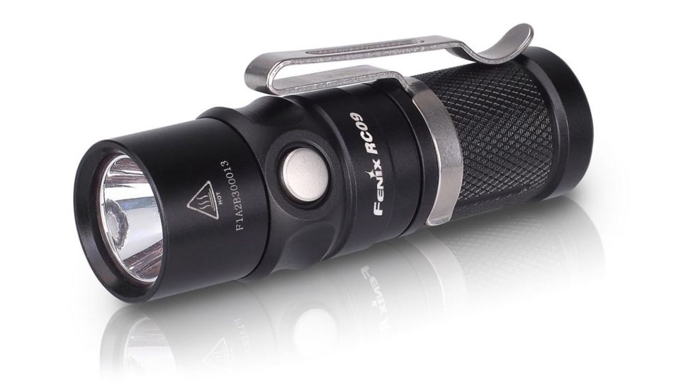 Fenix RC09 Rechargeable Flashlight, 550 Lumens, Black RC09XLBK