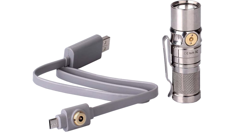 Fenix RC09 Rechargeable Flashlight, 550 Lumens, Titanium RC09HITI