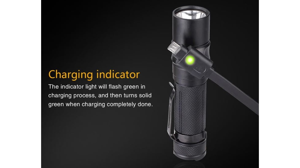 Fenix RC11 Rechargeable Flashlight, 1000 Lumens, Black RC11XLBK