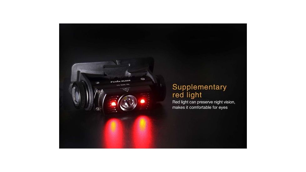 Fenix Rechargeable LED Headlamp,950 Lumens,Black HL60R