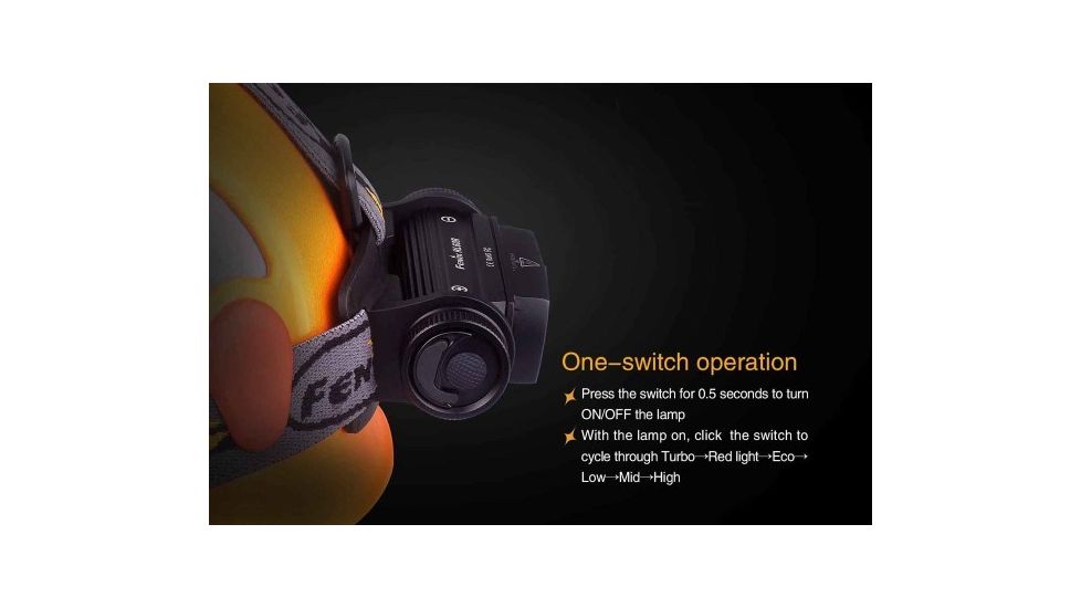 Fenix Rechargeable LED Headlamp,950 Lumens,Black HL60R