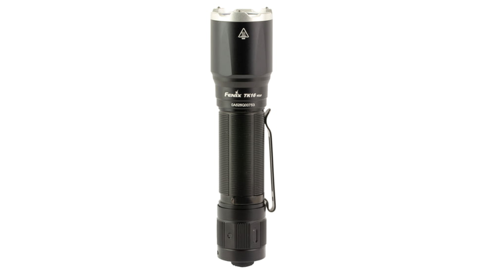 Fenix TK16 V2, Flashlight, White LED, 3,100 Lumens, Anodized Finish, Black, Includes Rechargeable ARB-L21-5000U Battery and USB Type-C Charging Cable