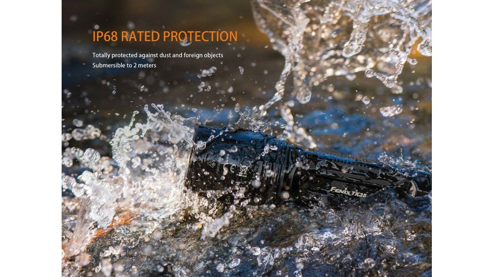 Fenix TK35 Flashlight, 1300 Lumens, Black TK35HPBK