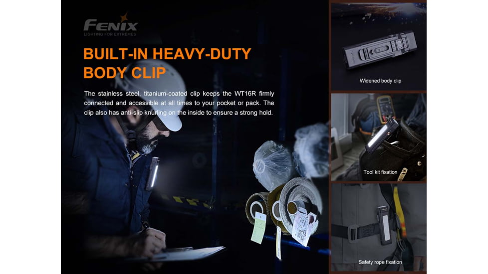 Fenix WT 16R Flashlight, WT16RXBK