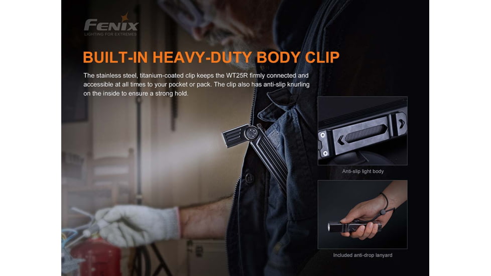 Fenix WT 25R Flashlight, WT25RXBK