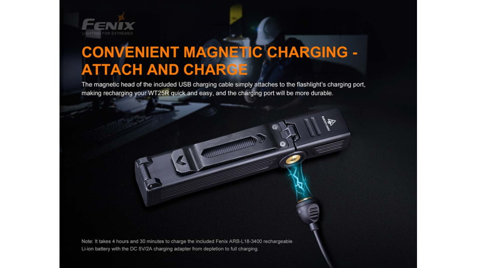 Fenix WT 25R Flashlight, WT25RXBK