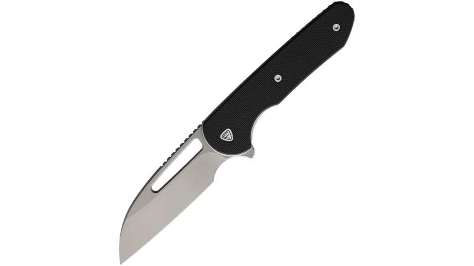 Ferrum Forge Knife Works Prolix Linerlock Black Folding Knife, 2.75 stonewash finish Nitro V steel blade, Black G10 handle, PROLIX BLACK