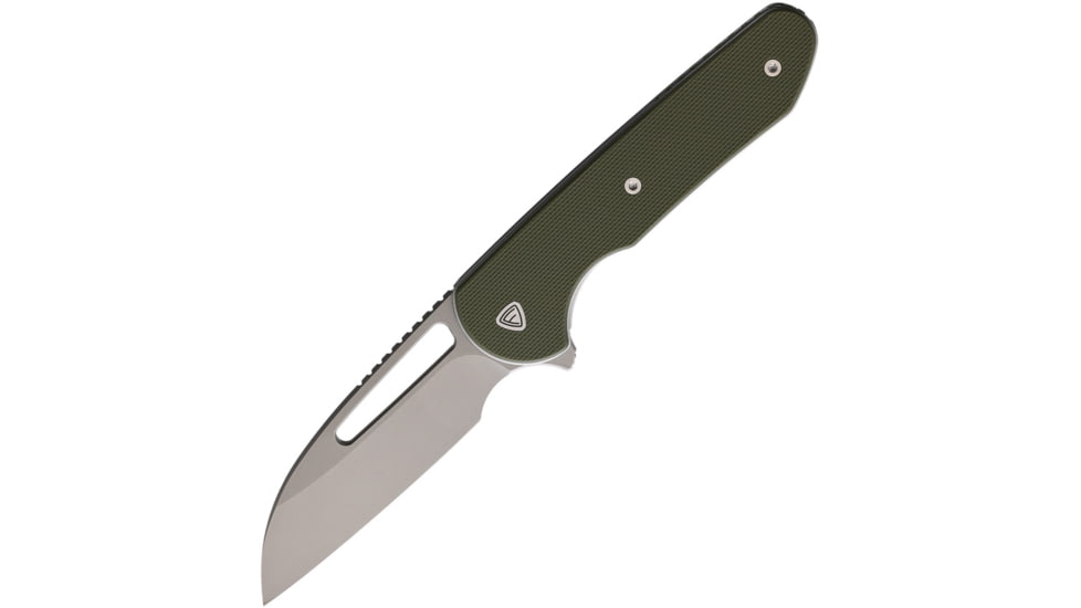 Ferrum Forge Knife Works Prolix Linerlock Green Folding Knife, 2.75 stonewash finish Nitro V steel blade, Green G10 handle, PROLIX GREEN