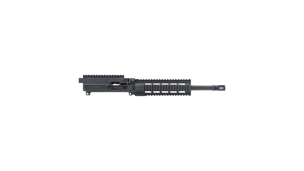 FightLite DFX, Drop-On Upper Receiver Group, 223 Remington/5.56NATO, 12.5 in Barrel, Fits AR15 Lower Receivers, Gas-Piston &amp; Pusher-Rod System, Closed Bolt, Black, Accepts STANAG Pattern Magazines, Belt-Fed M27 Links, 100/200 Round SAW Drums, DFX-002