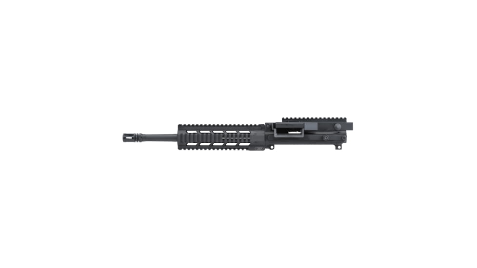 FightLite DFX, Drop-On Upper Receiver Group, 223 Remington/5.56NATO, 12.5 in Barrel, Fits AR15 Lower Receivers, Gas-Piston &amp; Pusher-Rod System, Closed Bolt, Black, Accepts STANAG Pattern Magazines, Belt-Fed M27 Links, 100/200 Round SAW Drums, DFX-002
