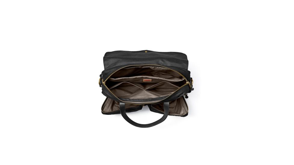 Filson 24 Hr Tin Briefcase, Black, One Size 11070140-Black-OS - Brass