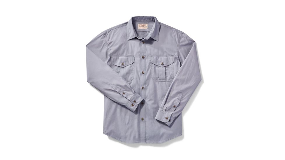 Filson Feather Cloth Shirt, BlueWhtPld, S 11010761-BlueWhtPld-S