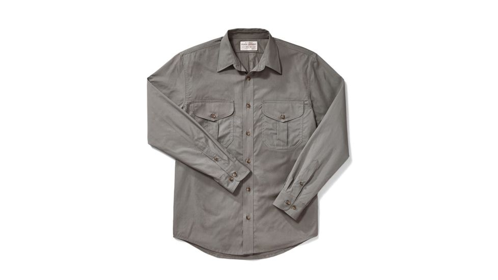 Filson Feather Cloth Shirt, Light Olive, L 11010761-LightOlive-L