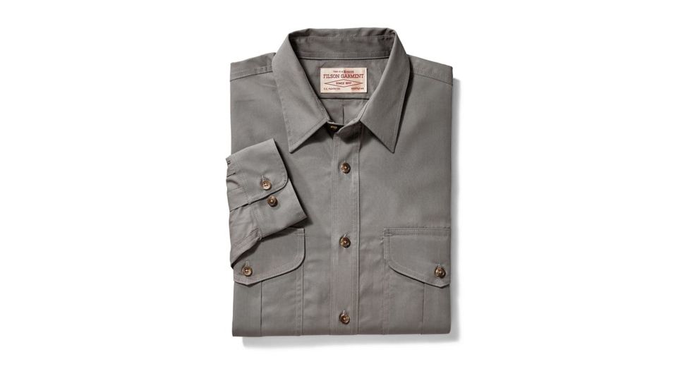 Filson Feather Cloth Shirt, Light Olive, M 11010761-LightOlive-M