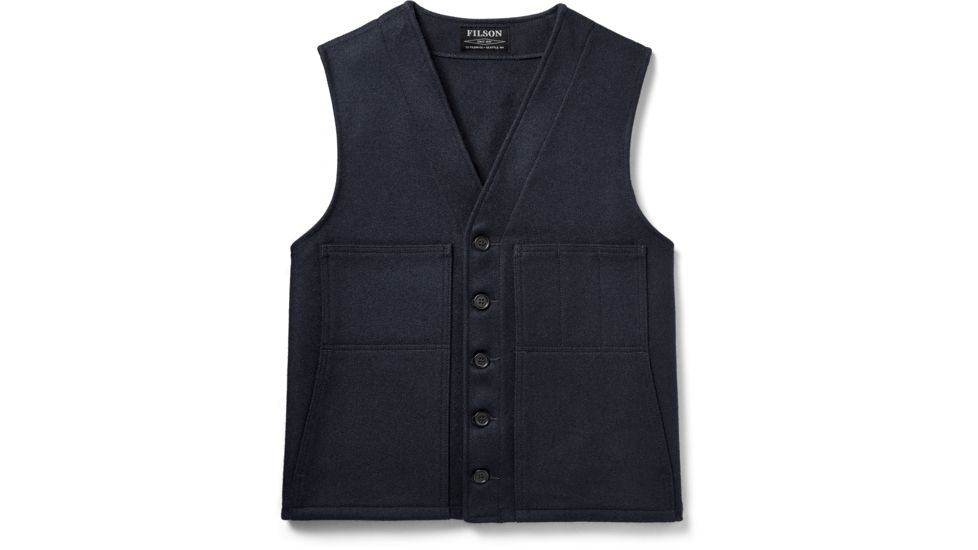 Filson Mackinaw Wool Vest - Mens, Navy, 3XL, 11010055-Navy-XXXL