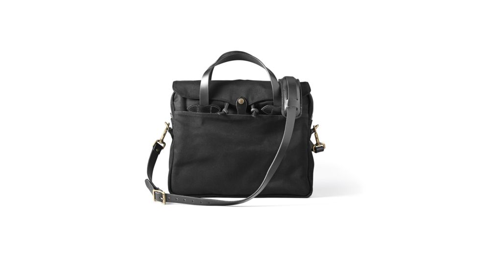 Filson Original Briefcase, Black, OS - Brass 11070256-Black-OS - Brass
