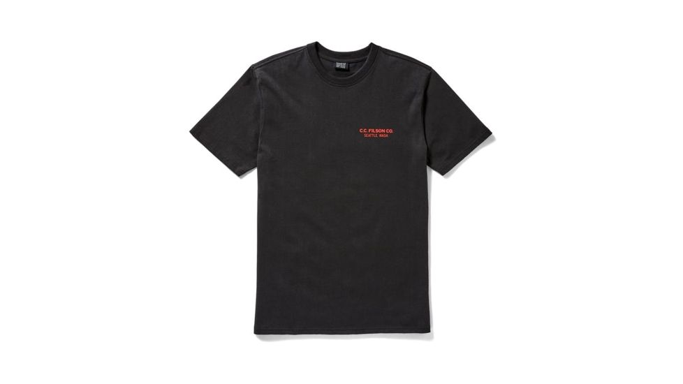 Filson Short Sleeve Outfitter Graphic T-Shirt Mens, Faded Black / Keystone, Medium 20062528-FADED BLACK (KEYSTONE)-M