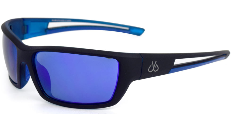 Filthy Anglers Balsam EP Mirror Sunglasses - Mens, Matte Black Frame, Polarized EP Blue Mirror Lens, BALMBK-EP-B