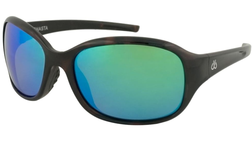 Filthy Anglers Shasta EP Mirror Sunglasses - Womens, Black Frame, Polarized EP Green Mirror Lens, SHTBLK-EP-G