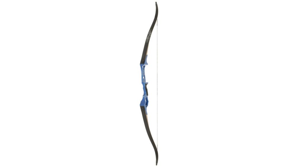 Fin-Finder Bank Runner Recurve, 58 in, 35 lbs, RH, Blue 81184