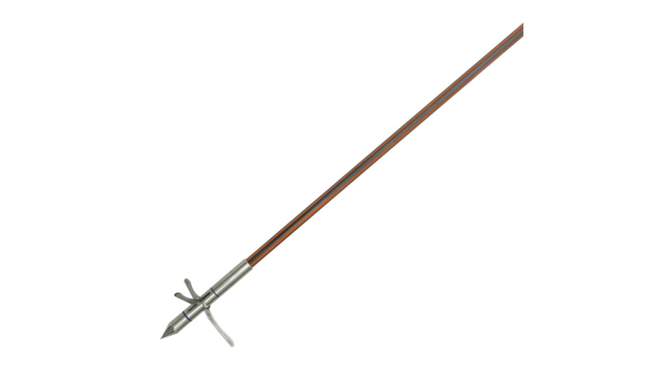 Fin-Finder Hydro Carbon IL Bowfishing Arrow with Kraken 3 Barb Point, Orange/Black, 5/16 in., 1601193