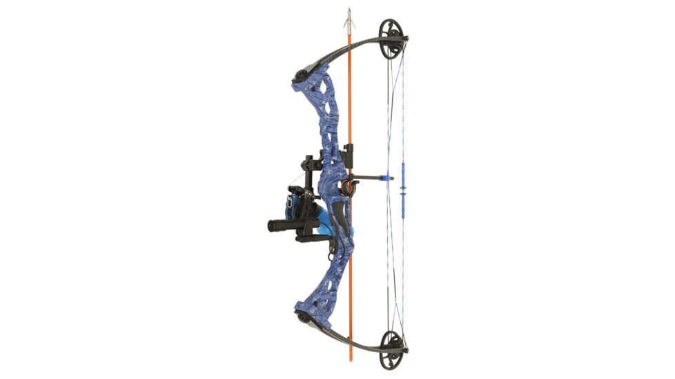 Fin-Finder Poseidon Pro Bowfishing Bow Package w/Winch Pro Bowfishing Reel And Refractr Bls, RH, Camo 81379