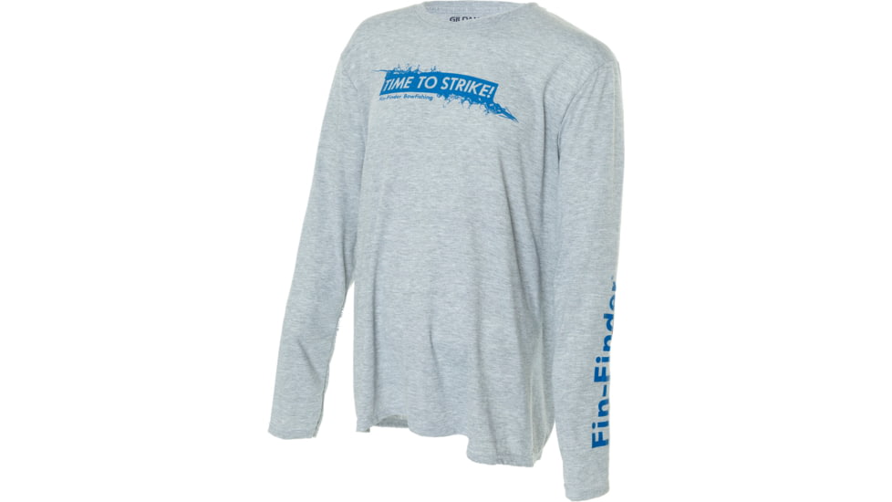 Fin-Finder Time to Strike Long Sleeve Performance 81049, Grey, 2X-Large, 81049