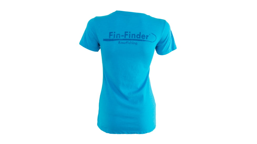 Fin-Finder Women's Gaff Tee, Blue, Small, 81345