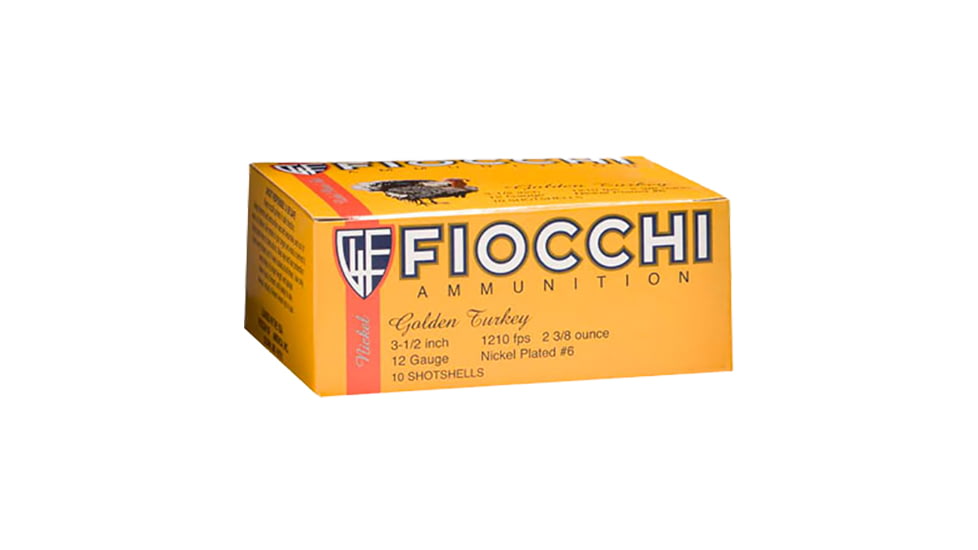 Fiocchi 1235TRKC6 Extrema Golden Turkey 12 Gauge 3.5 2 3/8 Oz 6 Shot 10 Bx/ 10