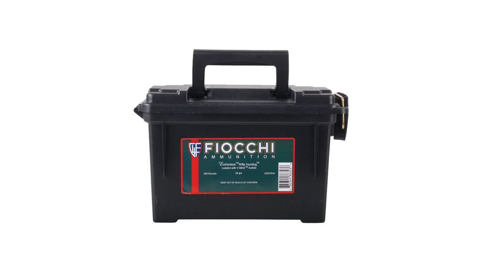 Fiocchi Extrama .223 Rem 50 Grain V-MAX Brass Rifle Ammo, 200 Rounds, 223FHVA