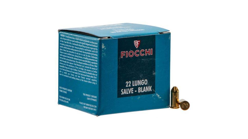 Fiocchi .22LR 0 Grain Brass Blank Ammo, 200 Rounds, 22LRBL