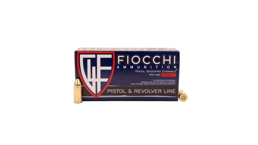 Fiocchi 9mm 124gr FMJTC /50 9APC