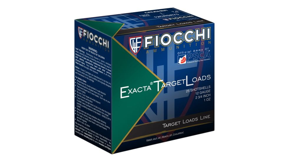 Fiocchi Exacta Crusher 12 Gauge 1oz 2-3/4in Shotgun Ammo, #7.5, 25 Rounds, 12CRSR75