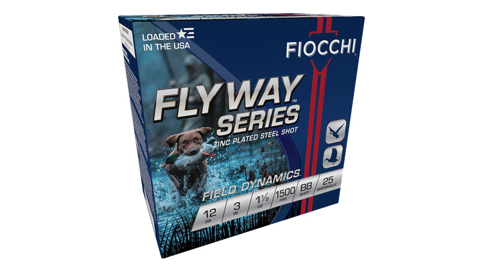 Fiocchi Flyway Steel 12ga. 3'' 1500fps. 1-1/8oz. #bb 25-pack