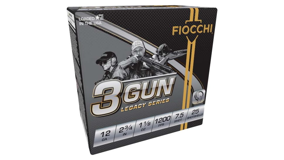 Fiocchi Shooting Dynamics 3GM 12 Gauge 1 1/8oz 2-3/4in Shotgun Ammo, 25 Rounds, 12DH3G75