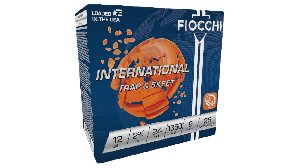 Fiocchi White Rino 12 Gauge 7/8oz 2-3/4in Shotgun Ammo, 9, 25 Rounds, 12IN249