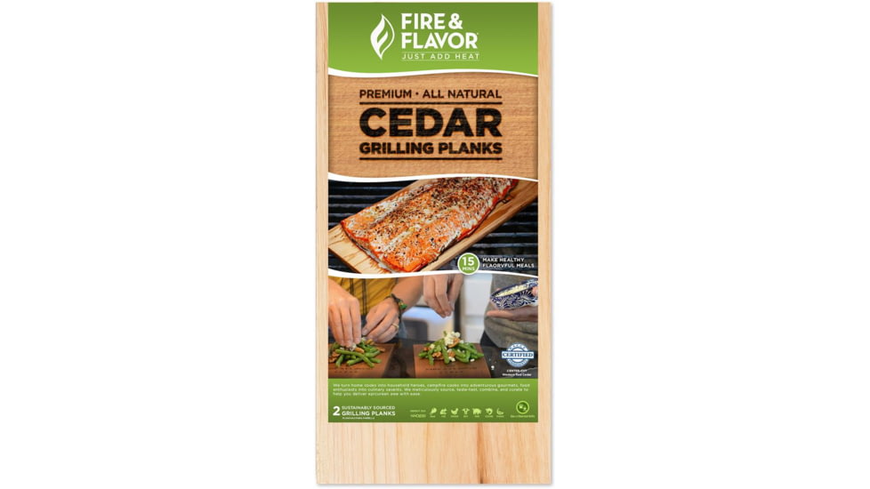 Fire &amp; Flavor Cedar Grilling Plank, 11 in., Brown 1001645