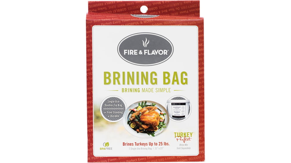 Fire &amp; Flavor Turkey Brine Bag, Red 1001339
