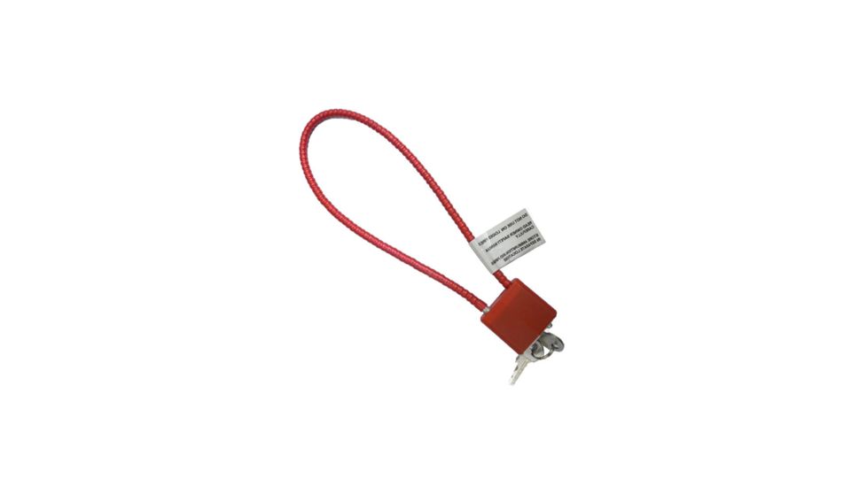 Firearms Safety Devices 15in Cable Lock, Red FSAFSDCR15SC3