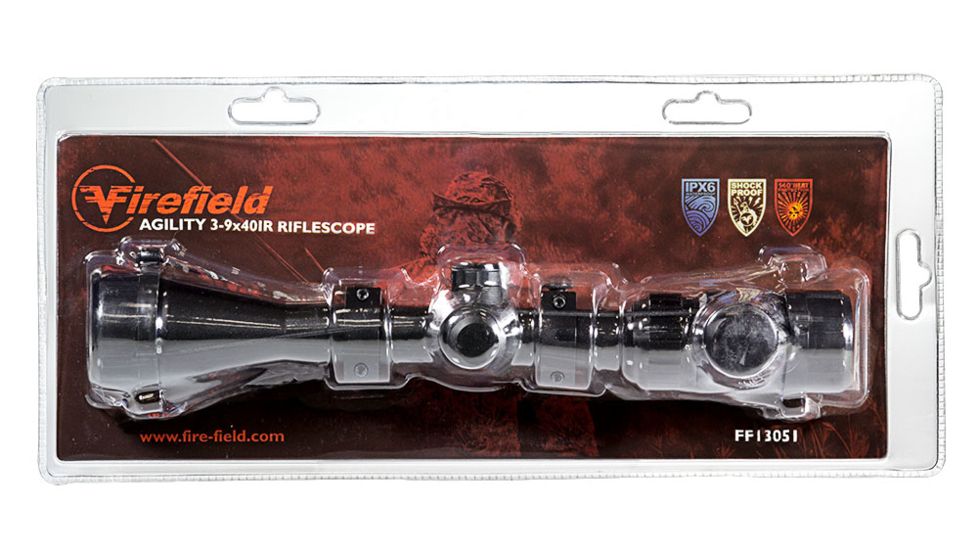 Firefield Agility 3-9x40mm IR Rifle Scope,Fine Duplex Reticle FF13051